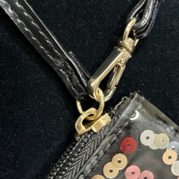 VICTORIA'S SECRET Zippered Confetti Make-up Bag/Wristlet NWOT - Picture 8 of 13